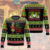 The Grinch Rock Paper Scissors Throat Punch I Win Christmas Ugly Sweater