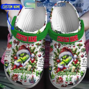 The Grinch Sneaky Grinchmas Merry Christmas 2024 Personalized Crocs Clogs