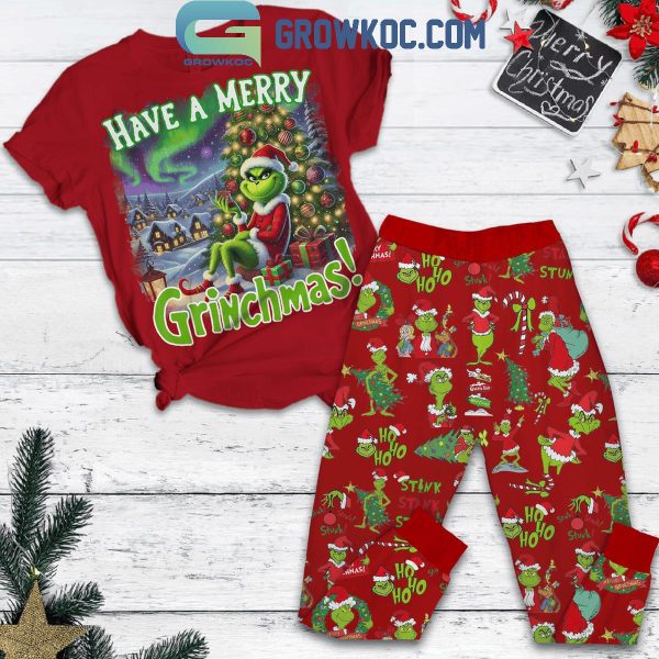 The Grinch Stole Christmas Have A Merry Grinchmas Fleece Pajamas Set