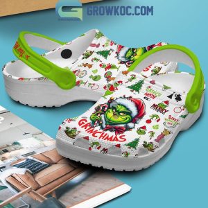 The Grinch Stole My Pancreas Cancer Merry Christmas Personalized Crocs Clogs