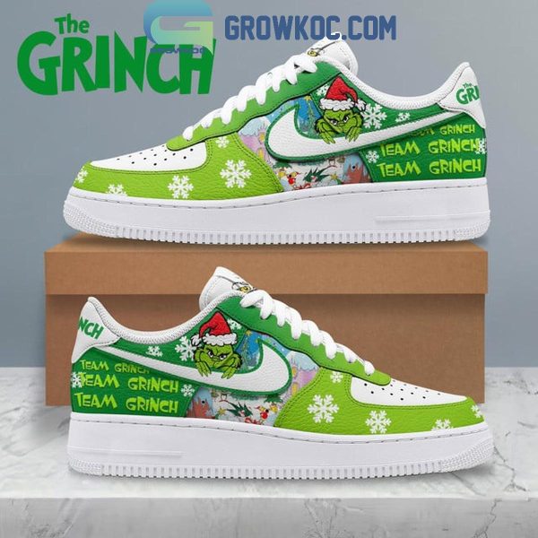 The Grinch Team Grinch Merry Christmas Cheers 2024 Air Force 1 Shoes