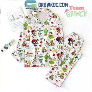 The Grinch Team Grinch Stole Christmas Light 2024 Polyester Pajamas Set