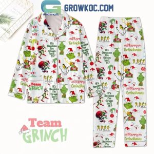 The Grinch Team Grinch Stole Christmas Light 2024 Polyester Pajamas Set