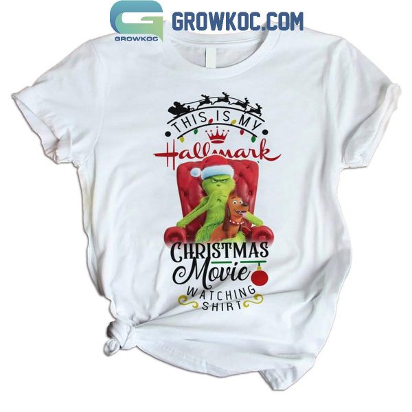 The Grinch This Is My Hallmark Christmas Watching In 2024 Fleece Pajamas Set