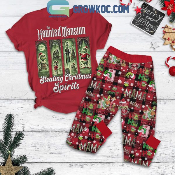 The Haunted Mansion Healing Christmas Spirits Fleece Pajamas Set