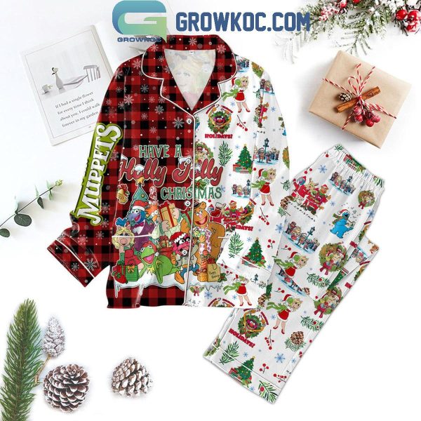 The Muppets Have A Holly Jolly Christmas Polyester Pajamas Set