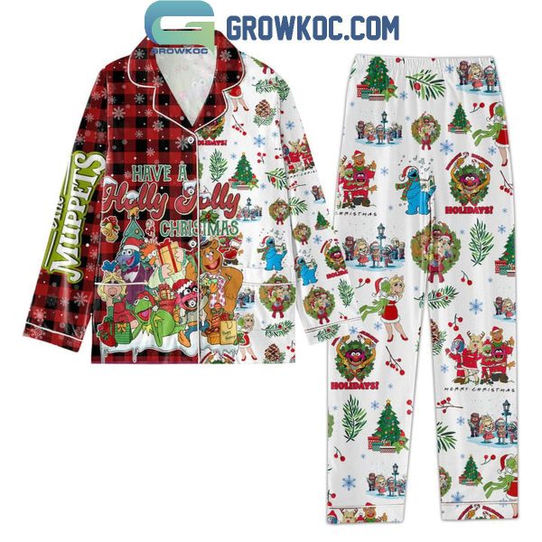 The Muppets Have A Holly Jolly Christmas Polyester Pajamas Set