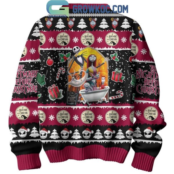 The Nightmare Before Christmas Carol Happy New Year 2025 Ugly Sweater