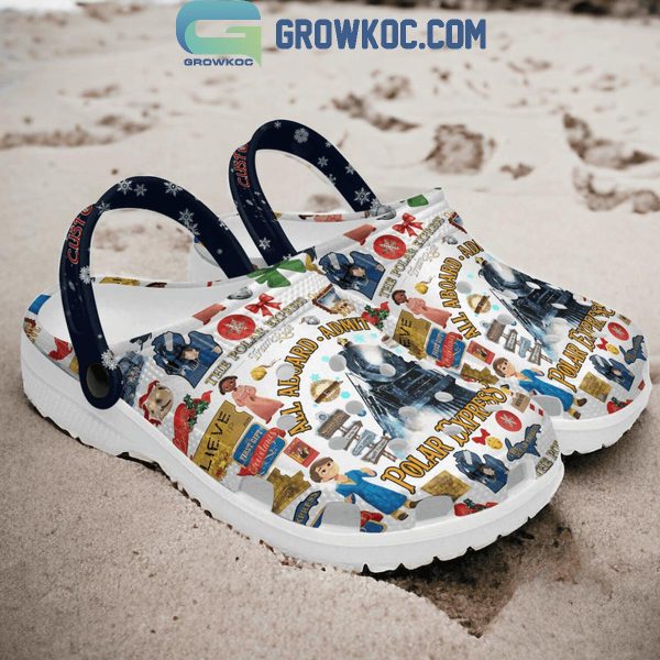 The Polar Express All Aboard Admit One Polar Express Personalized Crocs Clogs