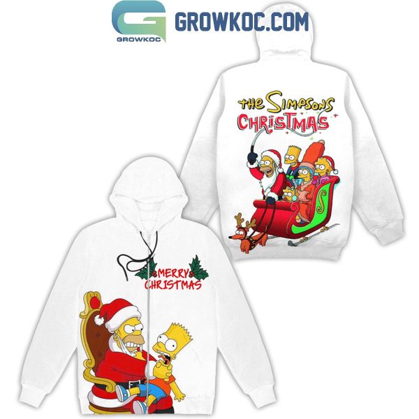 The Simpsons Merry Christmas Happy New Year 2025 Hoodie T-Shirt