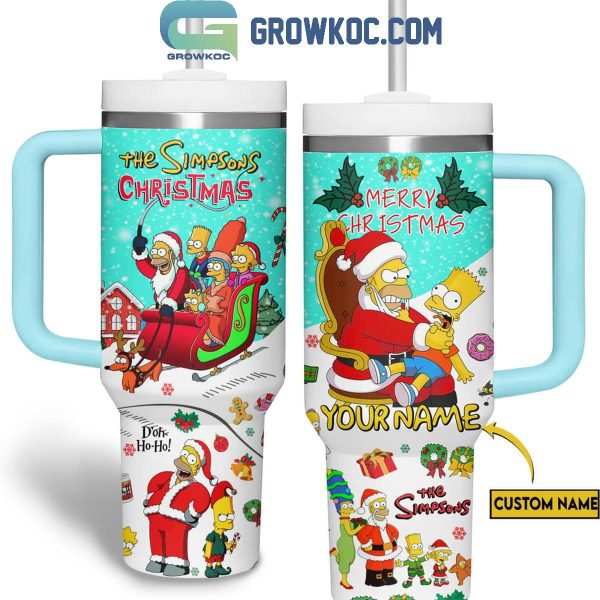 The Simpsons Merry Christmas Happy New Year 2025 Personalized 40oz Tumbler