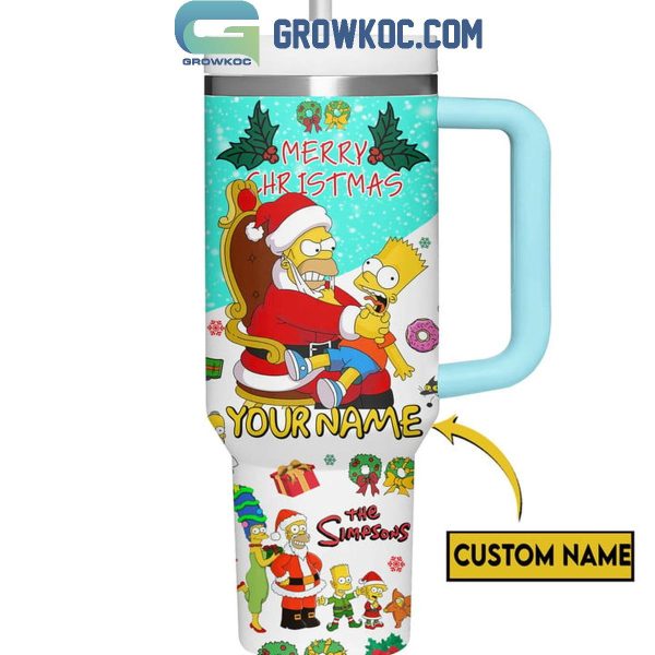 The Simpsons Merry Christmas Happy New Year 2025 Personalized 40oz Tumbler