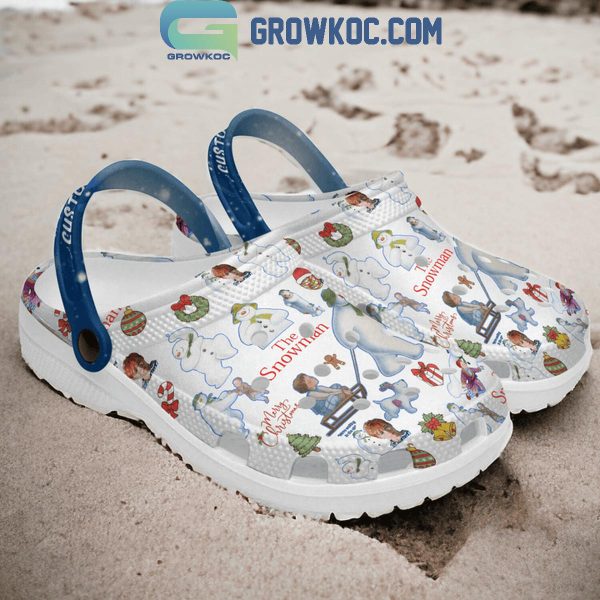 The Snowman Merry Christmas Personalized Crocs Clogs