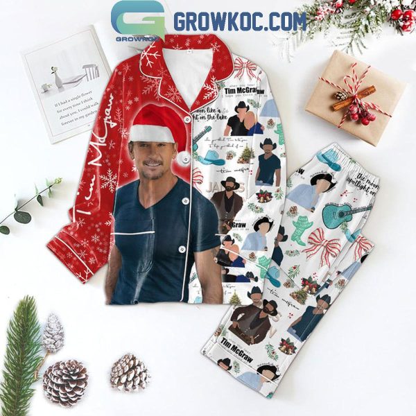 Tim McGraw I Hope You Think Of Me Merry Christmas Polyester Pajamas Set