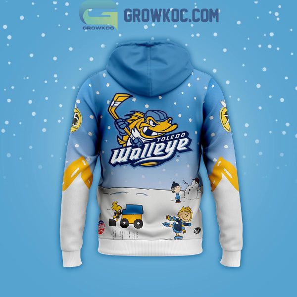 Toledo Walleye Peanuts Night Merry Christmas Snoopy 2024 Hoodie T-Shirt