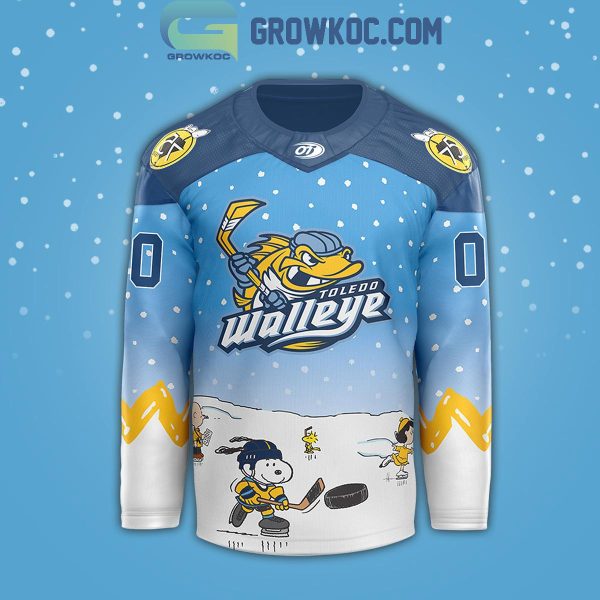 Toledo Walleye Snoopy Peanuts And Friends Personalized Hockey Jersey