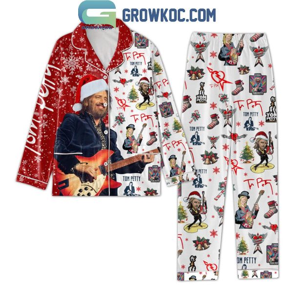 Tom Petty Merry Christmas And Happy New Year 2025 Polyester Pajamas Set