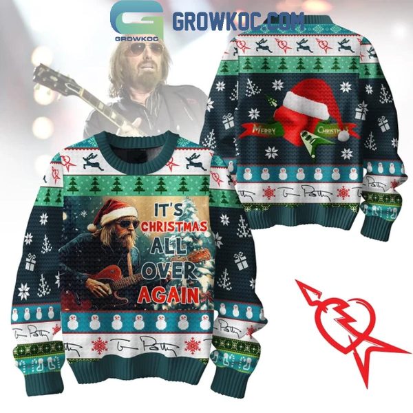 Tom Petty It’s Christmas All Over Again Christmas Ugly Sweater