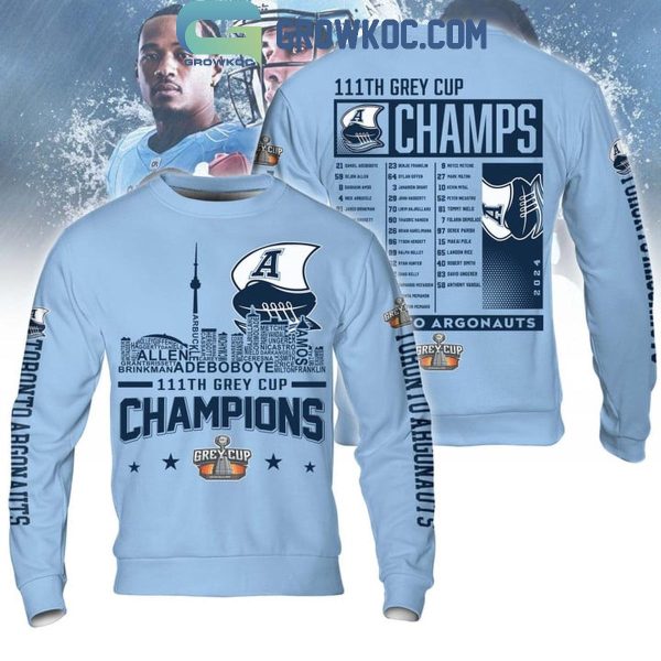 Toronto Argonauts 111th Grey Cup Champions 2024 Hoodie T-Shirt