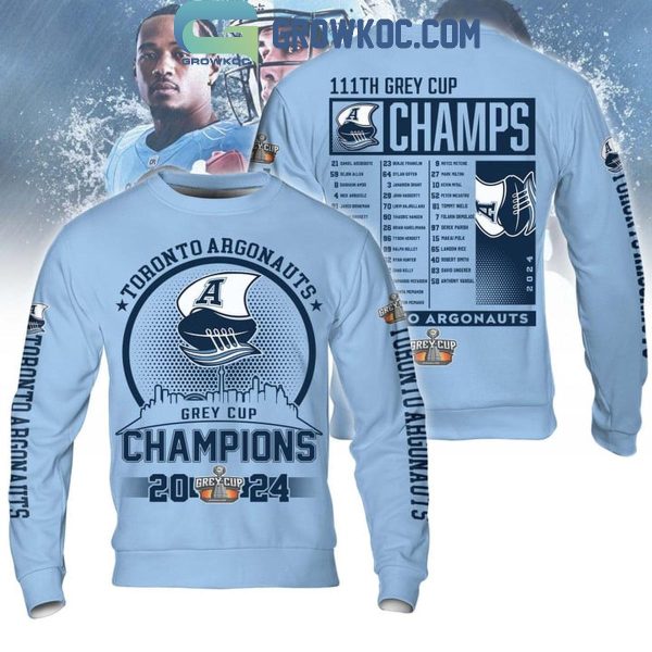 Toronto Argonauts Celebrating The Champions Of 111th Grey Cup 2024 Hoodie T-Shirt