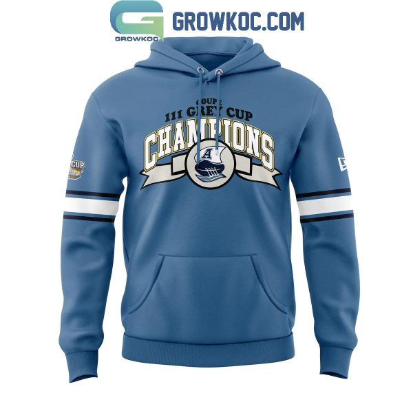 Toronto Argonauts New Era Of Football Club 2024 Grey Cup Champs Hoodie Long Pants