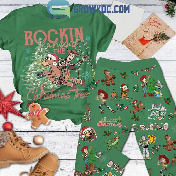 Toy Story Rockin’ Around Christmas Tree Holly Dolly Fleece Pajamas Set