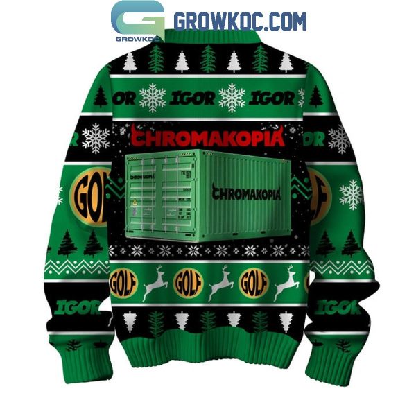 Tyler The Creator Take Your Mask Off Chromakopia Christmas 2024 Ugly Sweater