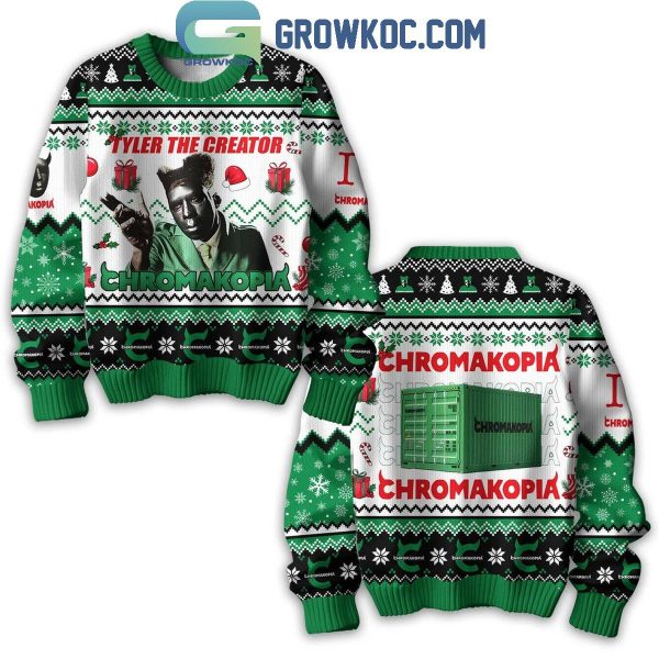 Tyler The Creators Chromakopia Album Celebrating Christmas Ugly Sweater