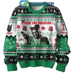 Tyler The Creators Chromakopia Album Celebrating Christmas Ugly Sweater