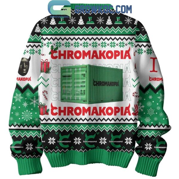 Tyler The Creators Chromakopia Album Celebrating Christmas Ugly Sweater