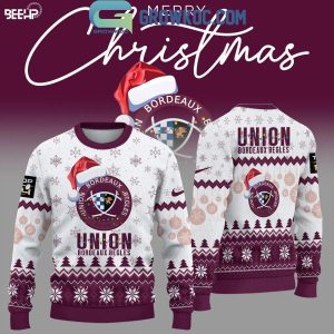 Union Bordeaux Begles 2024 Merry Christmas And Happy New Year 2025 Ugly Sweater