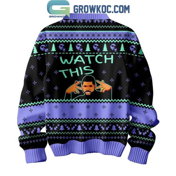 Usher Watch This Best Man Christmas Happy New Year Ugly Sweater