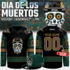 Utah Grizzlies Celebrating Dia De Los Muertos 2024 Personalized Hockey Jersey White