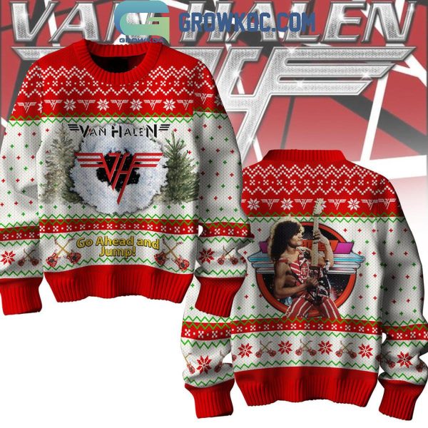 Van Halen Go Ahead And Jump Christmas Ugly Sweater