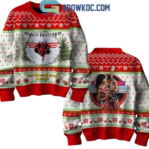 Van Halen Go Ahead And Jump Christmas Ugly Sweater