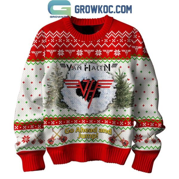 Van Halen Go Ahead And Jump Christmas Ugly Sweater