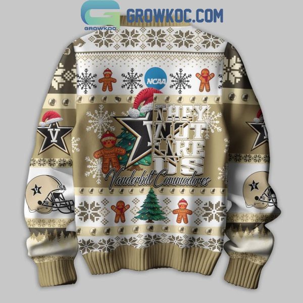 Vanderbilt Commodores Football They Not Like Us Christmas Ugly Sweater