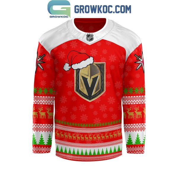 Vegas Golden Knights The Grinch Christmas Happy Holidays 2024 Hockey Jersey