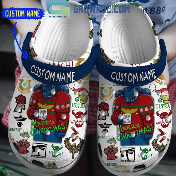 Warhammer Merry Christmas Santa Is Heresy Personalized Crocs Clogs