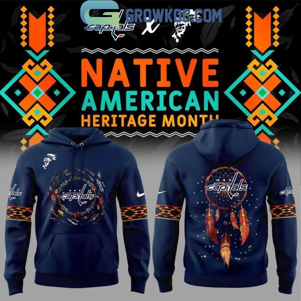 Washington Capitals Nov Native American Heritage Month 2024 Hoodie Long Pants