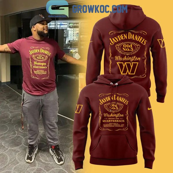 Washington Commanders Jayden Daniels Commanders Quarterback Hoodie T-Shirt