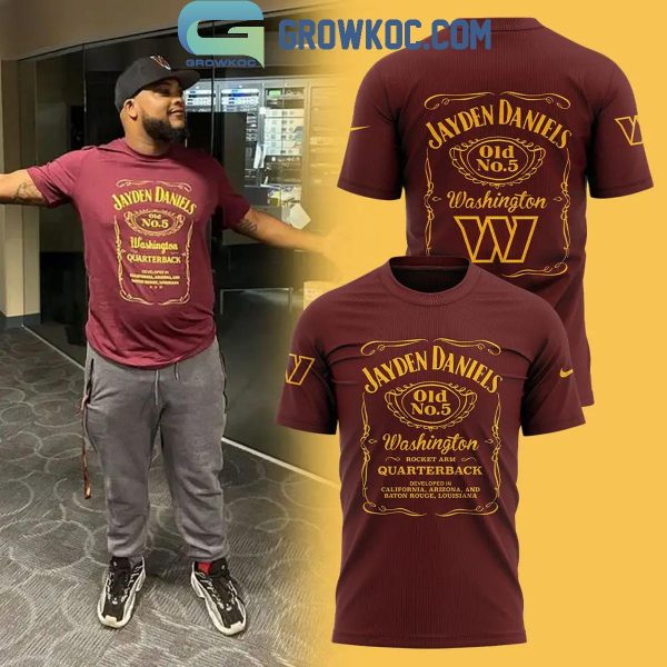 Washington Commanders Jayden Daniels Commanders Quarterback Hoodie T-Shirt