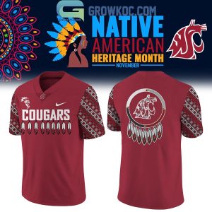 Washington State Cougars 2024 Native American Heritage Month Memories Football Jersey