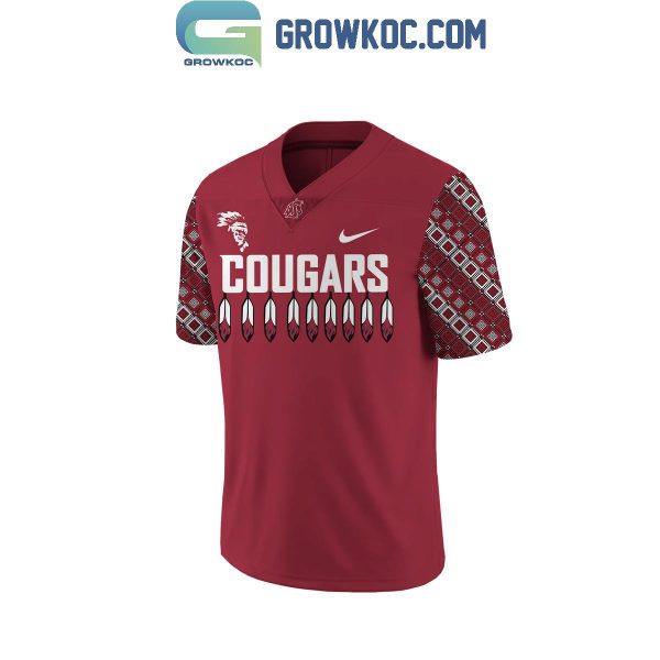 Washington State Cougars 2024 Native American Heritage Month Memories Football Jersey