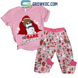 We Bare Bears It’s A Christmas 2024 Fleece Pajamas Set Pink Version