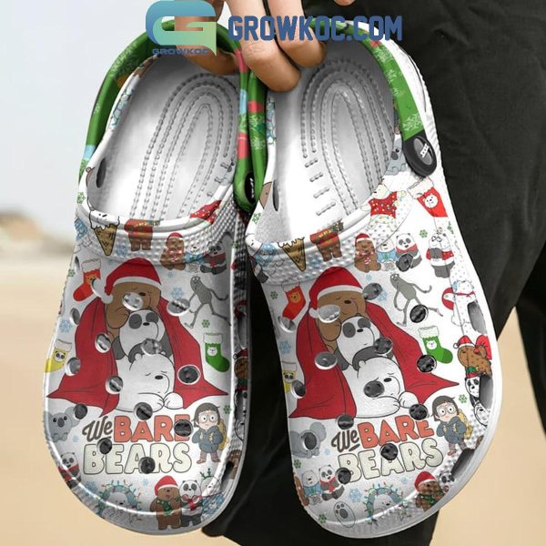 We Bare Bears Family Merry Christmas Personalized Crocs Clogs