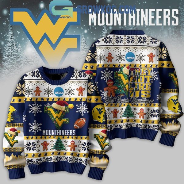 West Virginia Mountaineers Christmas They Not Like Us Mountaineers Ugly Sweater