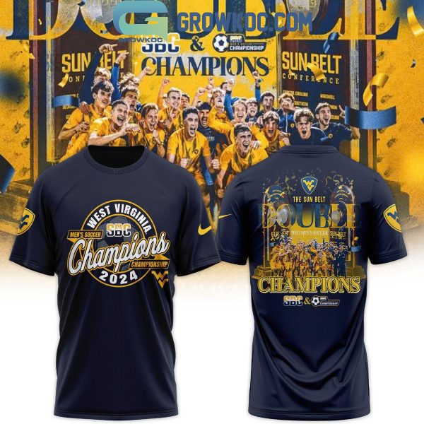 West Virginia Mountaineers Men’s Soccers Sun Belt Champions 2024 Hoodie T-Shirt