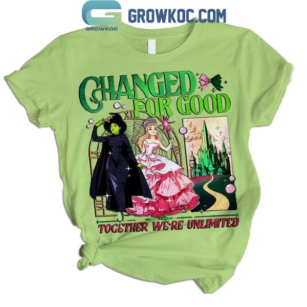 Wicked Changed For Good Together We’re Unlimited Green Fleece Pajamas Set