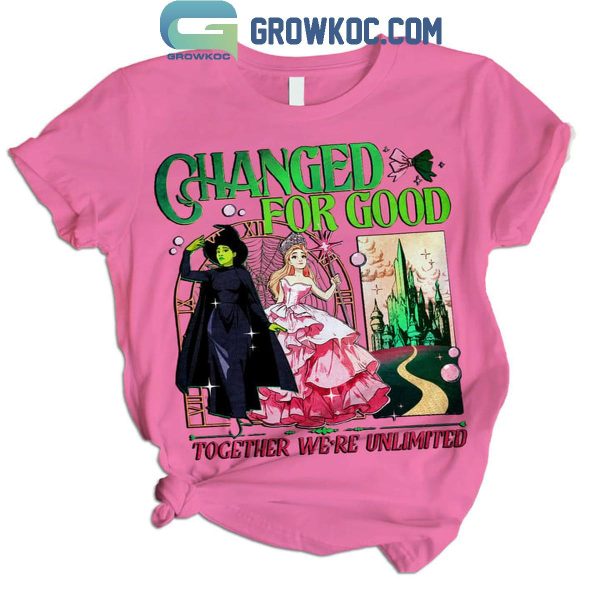 Wicked Changed For Good Together We’re Unlimited Pink Fleece Pajamas Set